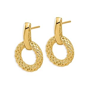 Bloomingdale's Circle Mesh Earrings in 14K Yellow Gold - 100% Exclusive- 4614257