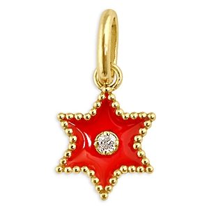 Gigi Clozeau 18K Yellow Gold Etoile Coral Star Diamond Pendant- 4538232