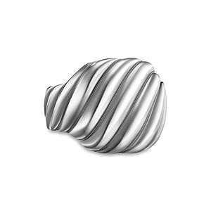 David Yurman Sterling Silver Sculptured Cable Contour Ring- 4360798