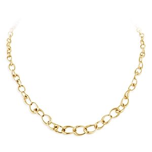 Georg Jensen 18K Yellow Gold Offspring Chain Link Collar Necklace, 17.13- 4471762