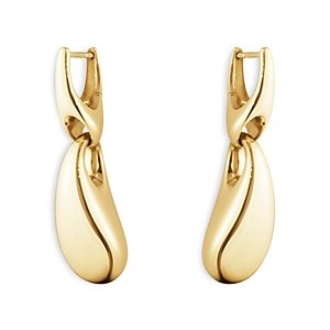Georg Jensen 18K Yellow Gold Reflect Drop Earrings- 4438936