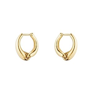 Georg Jensen 18K Yellow Gold Hoop Earrings- 4438930
