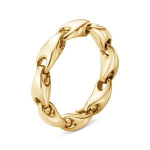 Georg Jensen 18K Yellow Gold Reflect Link Ring- 4438931