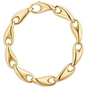 Georg Jensen 18K Yellow Gold Reflect Large Link Bracelet- 4438934