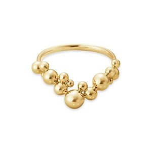Georg Jensen 18K Yellow Gold Moonlight Grapes Bead Cluster Ring- 4598328
