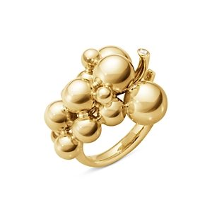Georg Jensen 18K Yellow Gold Moonlight Grapes Cluster Ring- 4598297
