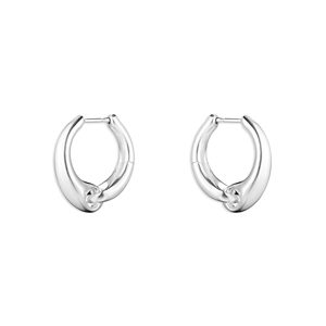 Georg Jensen Sterling Silver Reflect Hoop Earrings- 4598315