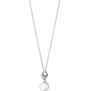 Georg Jensen 18K White Gold Magic Cultured Freshwater pearl & Diamond Pendant Necklace, 17.72- 4438867