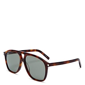 Saint Laurent Aviator Brow Bar Sunglasses, 58mm- 4565492