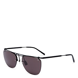 Saint Laurent Aviator Brow Bar Sunglasses, 58mm- 4565494