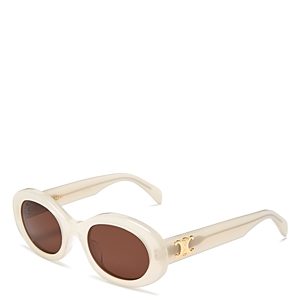 Celine Triomphe Oval Sunglasses, 52mm- 3953014