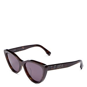 Fendi Lettering Cat Eye Sunglasses, 55mm- 4569391