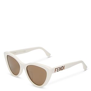 Fendi Lettering Cat Eye Sunglasses, 55mm- 4569391