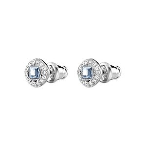 Swarovski Angelic Square Crystal Halo Stud Earrings in Rhodium Plated- 4613484