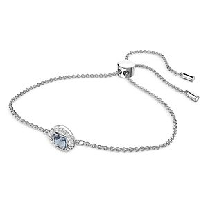 Swarovski Angelic Square Crystal Halo Slider Bracelet in Rhodium Plated- 4613482