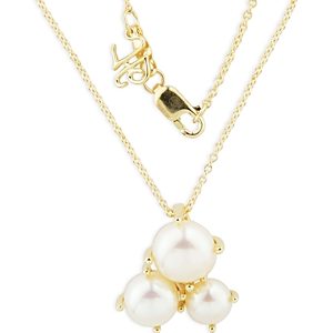 Bloomingdale's Cultured Freshwater Button Pearl Trio Pendant Necklace in 14K Yellow Gold, 18- 100% Exclusive- 4634050