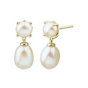 Bloomingdale's Cultured Freshwater Pearl Drop Earrings in 14K Yellow Gold - 100% Exclusive- 4634058