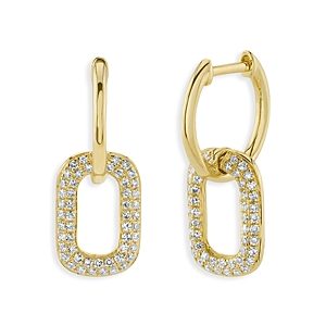 Moon & Meadow 14K Yellow Gold Diamond Pave Earrings, 0.23 ct. t.w. - 100% Exclusive- 4625874