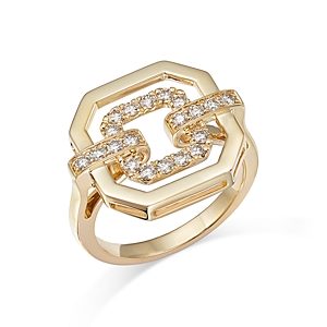 Bloomingdale's Diamond Geometric Ring in 14K Yellow Gold, 0.45 ct. t.w. - 100% Exclusive- 4630543