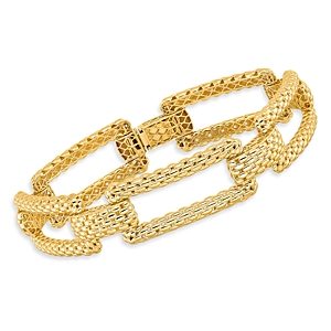 Bloomingdale's Rectangular Mesh Link Bracelet in 14K Yellow Gold - 100% Exclusive- 4614260
