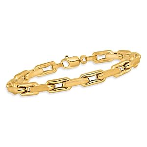 Bloomingdale's Men's Oval Paper Clip Link Bracelet in 14K Yellow Gold - 100% Exclusive- 4614252