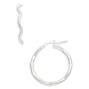 Argento Vivo Molten Hoop Earrings- 4631223