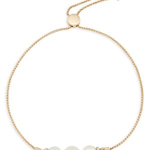Bloomingdale's 14K Yellow Gold Cultured Freshwater Pearl & Diamond Bolo Bracelet, 0.13 ct. t.w. - 100% Exclusive- 4634040