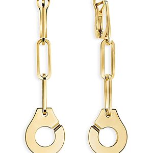Dihn Van 18K Yellow Gold Menottes Link Drop Earrings- 4443895