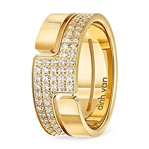 Dihn Van 18K Yellow Gold & Diamond Medium Seventies Ring- 4443880