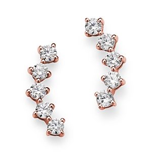 Bloomingdale's Diamond Ear Climbers in 14K Rose Gold, 0.50 ct. t.w. - 100% Exclusive- 4499159