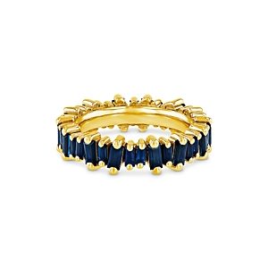 Suzanne Kalan 18K Yellow Gold Fireworks Blue Sapphire Eternity Band- 4347197