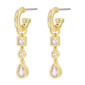 Luv Aj Bezel Stone Charm Huggie Earrings- 4682848
