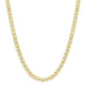 Luv Aj Pyramid Stud Tennis Necklace, 18- 4682859