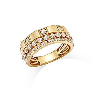 Bloomingdale's Diamond Stack Look Statement Ring in 14K Yellow Gold, 0.75 ct. t.w. - 100% Exclusive- 4681034