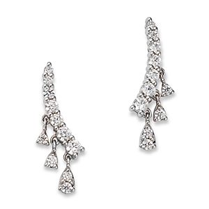 Bloomingdale's Diamond Dangle Ear Climbers in 14K White Yellow Gold, 0.50 ct. t.w. - 100% Exclusive- 4681033
