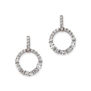 Bloomingdale's Diamond Marquis & Round Circle Drop Earrings in 14K White Gold, 1.25 ct. t.w. - 100% Exclusive- 4681032