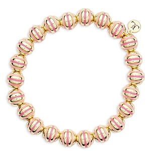 Lord & Lord Designs Gold & Pink Stripe Beaded Bracelet - 100% Exclusive- 4684266