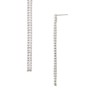 Aqua Cubic Zirconia Linear Earrings - 100% Exclusive- 4457990