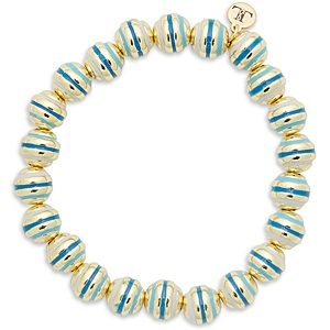 Lord & Lord Designs Striped Hematite Beaded Stretch Bracelet in Gold Tone - 100% Exclusive- 4684267