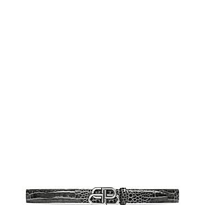 Balenciaga Bb Croc Embossed Belt- 4691585