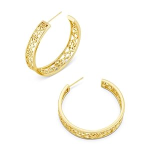 Kendra Scott Kelly Filigree Hoop Earrings- 4623901