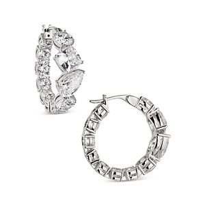 Nadri Invitation Only Cubic Zirconia Chunky Hoop Earrings- 4686645