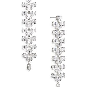 Nadri Invitation Only Linear Leaf Drop Earrings- 4686651