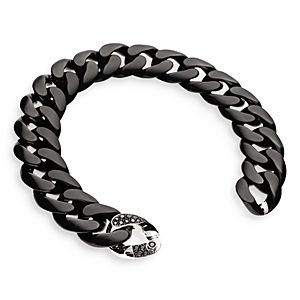 Roberto Demeglio Men's 18K White Gold & Ceramic Groumette Bracelet with Black Diamond Link- 4460862