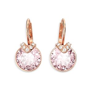 Swarovski Bella V Crystal Drop Earrings in Gold Tone- 4613480