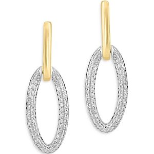 Bloomingdale's Diamond Link Drop Earrings in 14K Yellow & White Gold, 0.62 ct.t.w - 100% Exclusive- 4670839