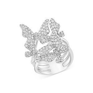 Bloomingdale's Diamond Butterfly Ring in 14K White Gold, 2.00 ct.t.w. - 100% Exclusive- 4670833