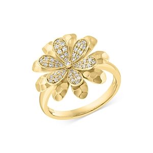 Bloomingdale's Diamond Flower Ring in 14K Yellow Gold, 0.20 ct.t.w. - 100% Exclusive- 4670842