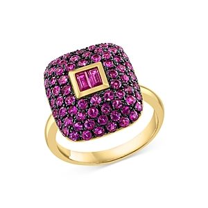 Bloomingdale's Ruby Statement Ring in 14K Yellow Gold - 100% Exclusive- 4670800