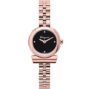 Ferragamo Gancino Rose Gold Ion Plated Stainless Steel Watch, 22.5mm- 4690439